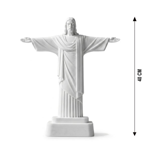 Jesus White statue