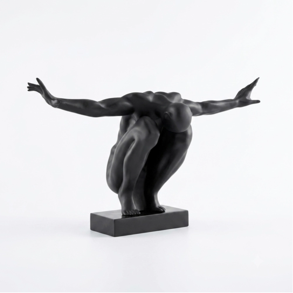 decor statue 2 Abstract Human Form Sculpture